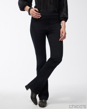 Chico's Black Pull-on Bootcut Jeggings Jeans & Denim Black | 187-RMZYCT