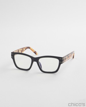 Chico's Black & Faux Tort Readers Eyewear Tortoise | 543-KXYLVA