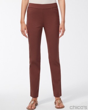 Chico's Brigitte 360 Pants Pants Chocolate Fondant | 263-GTCWRS