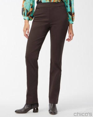 Chico's Brigitte 360 Pants Pants Cocoa Bean | 319-VNZBFY