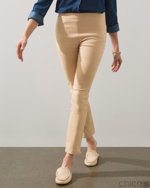 Chico's Brigitte Slim Ankle Pants Pants Coriander | 518-SJPEMY