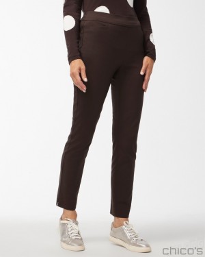 Chico's Brigitte Slim Ankle Pants Pants Cocoa Bean | 609-HSCLJW