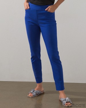 Chico's Brigitte Slim Ankle Pants Pants Rich Cobalt | 827-VRHWEI