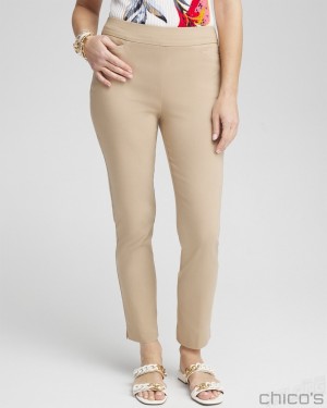 Chico's Brigitte Slim Ankle Pants Pants Sycamore | 810-UXHWGL