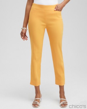 Chico's Brigitte Slim Cropped Pants Pants Mango Sorbet | 789-ADQVLI