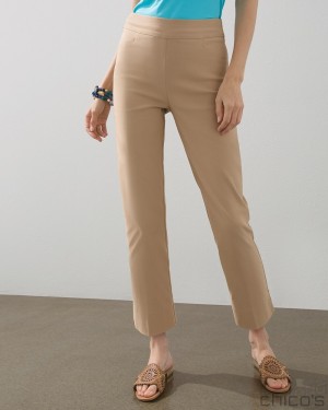 Chico's Brigitte Slim Cropped Pants Pants Sycamore | 902-UYJVMN