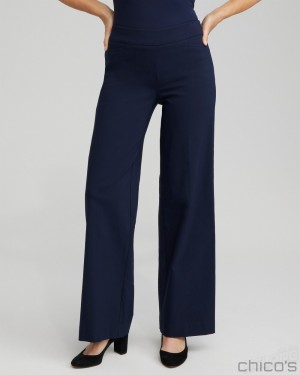 Chico's Brigitte Wide Leg Pants Pants Ink | 264-XHWKSL