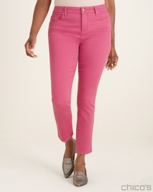 Chico's Girlfriend Ankle Jeans Jeans & Denim Rose Mist | 097-WARJGN