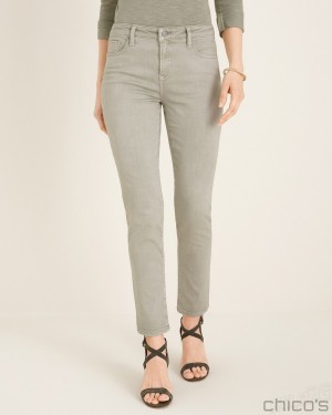 Chico's Girlfriend Ankle Jeans Jeans & Denim Frosted Sage | 918-NKERHL