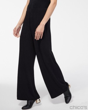 Chico's Hutton Pants Pants Black | 829-DICSZN