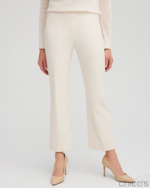 Chico's Juliet Kick Flare Pants Pants English Cream | 435-IGPFSM