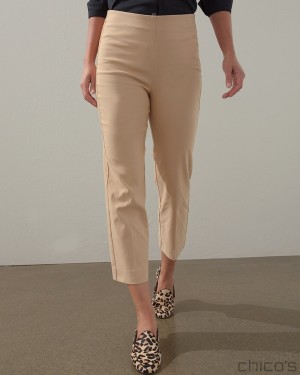 Chico's Juliet Straight Cropped Pants Pants Coriander | 567-GIAMVX