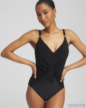 Chico's Magicsuit Obi One Saki One Piece Swim Black | 295-LHFKBM