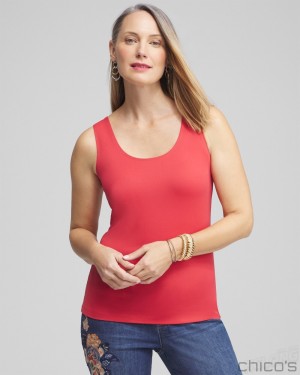 Chico's Microfiber Tank Tees & Tanks Ginger Rose | 342-XTRSLC