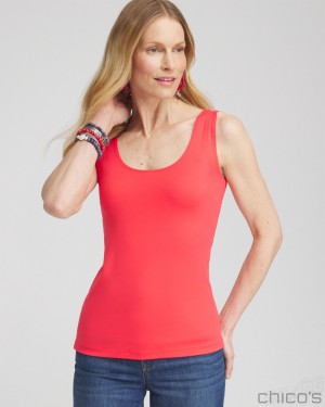 Chico's Microfiber Tank Tees & Tanks Watermelon Punch | 902-BXHFAU