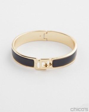 Chico's Navy Chico's Click Bangle Bracelets Navy | 657-JXWPIZ