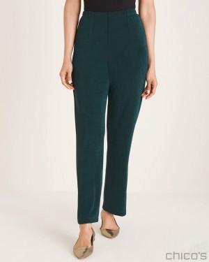 Chico's No Tummy Pants Pants Dark Jade | 571-LNGESI