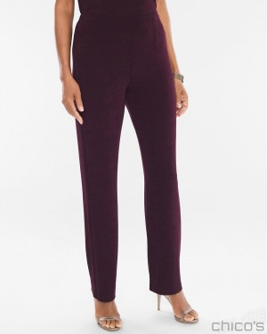 Chico's No Tummy Pants Pants Dark Mulberry | 561-VOLKHZ