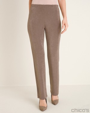 Chico's No Tummy Pants Pants Deep Taupe | 098-XHLJZV