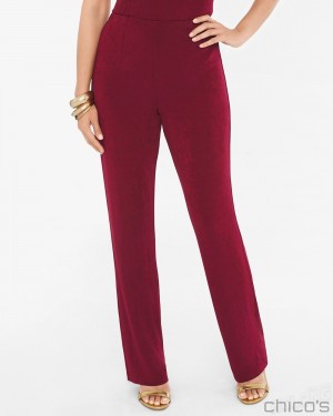 Chico's No Tummy Pants Pants MULBERRY RED | 136-XAOENV