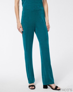 Chico's No Tummy Pants Pants Peacock Teal | 598-LZUBDH