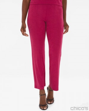 Chico's No Tummy Pants Pants Ruby Red | 785-NXJEVU