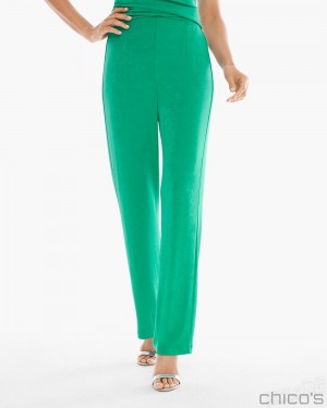 Chico's No Tummy Pants Pants Vivid Green | 720-QPYAOI