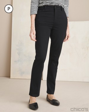 Chico's Petite Girlfriend Jeans Jeans & Denim Black | 096-OBGEQK