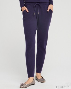 Chico's Zenergy Luxe Cashmere Blend Ankle Pants Pants Dewberry | 021-XWSJVH