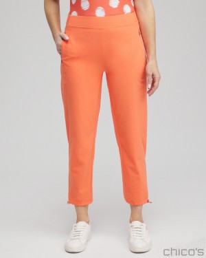 Chico's Zenergy UPF Neema Bungee Cropped Pants Pants Nectarine | 985-RBZCSV