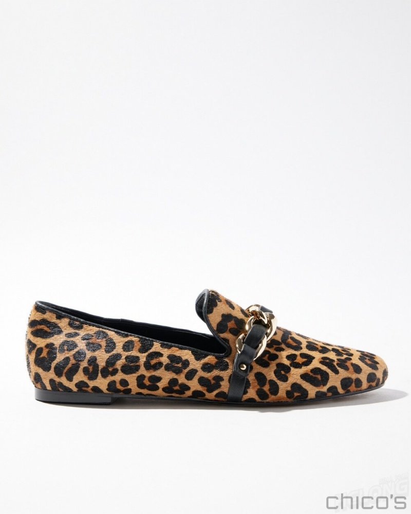 Chico's Animal Print Loafers Shoes Leopard | 258-OSHQAN