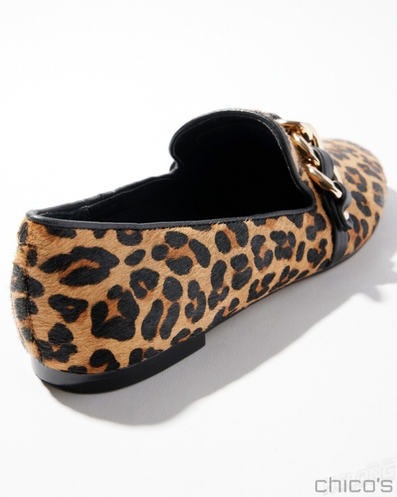 Chico's Animal Print Loafers Shoes Leopard | 258-OSHQAN