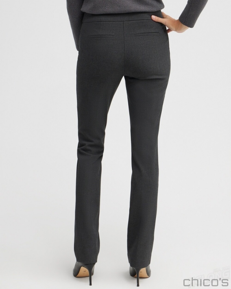 Chico's Brigitte Slim Pants Pants Graphite Heather Gray | 079-UZVTPF