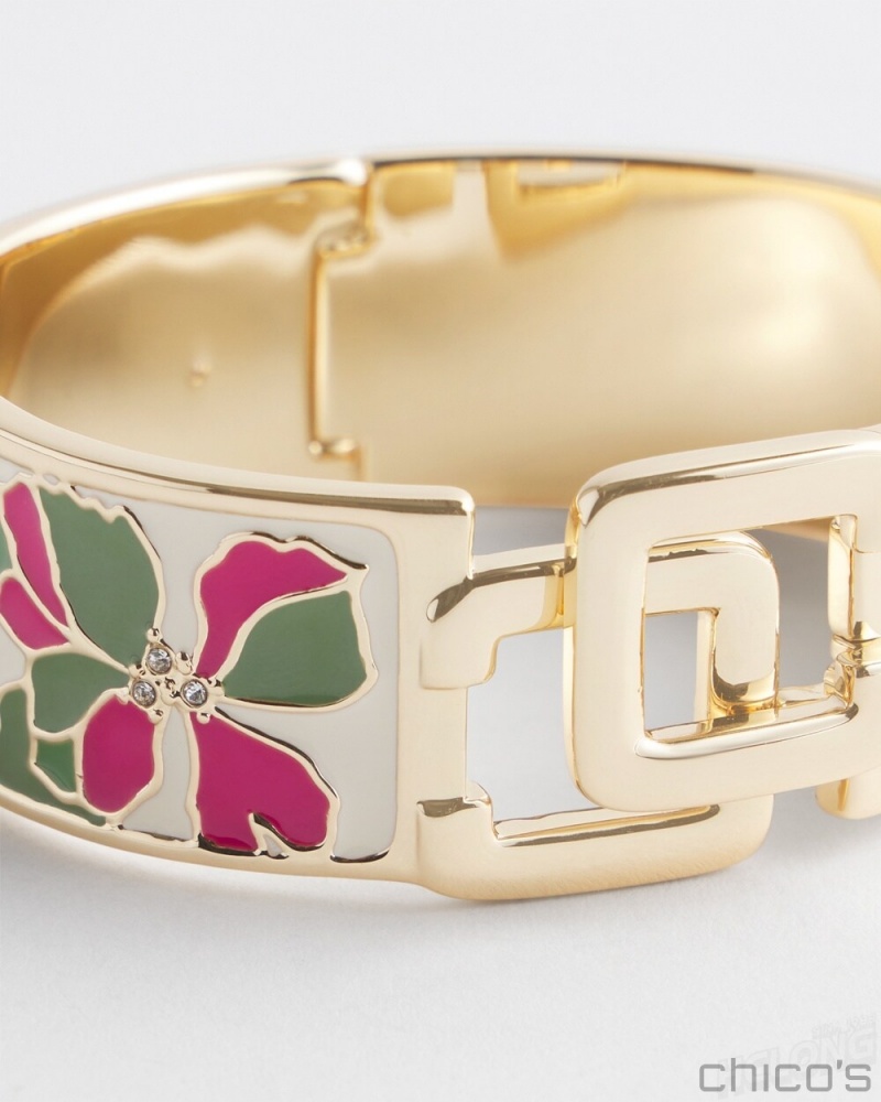 Chico's Chico's Click Floral Bracelet Bracelets Multi | 725-QZPMDT