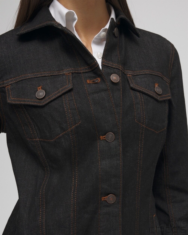 Chico's Denim Topper Jackets & Coats Midnight Rinse | 458-MWJRTH