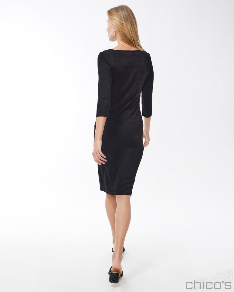 Chico's Dress Dresses Black | 694-CHRPTJ