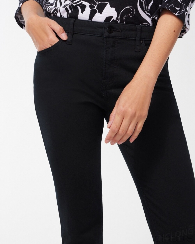 Chico's Girlfriend Ankle Jeans Jeans & Denim Black | 053-NTYWEV