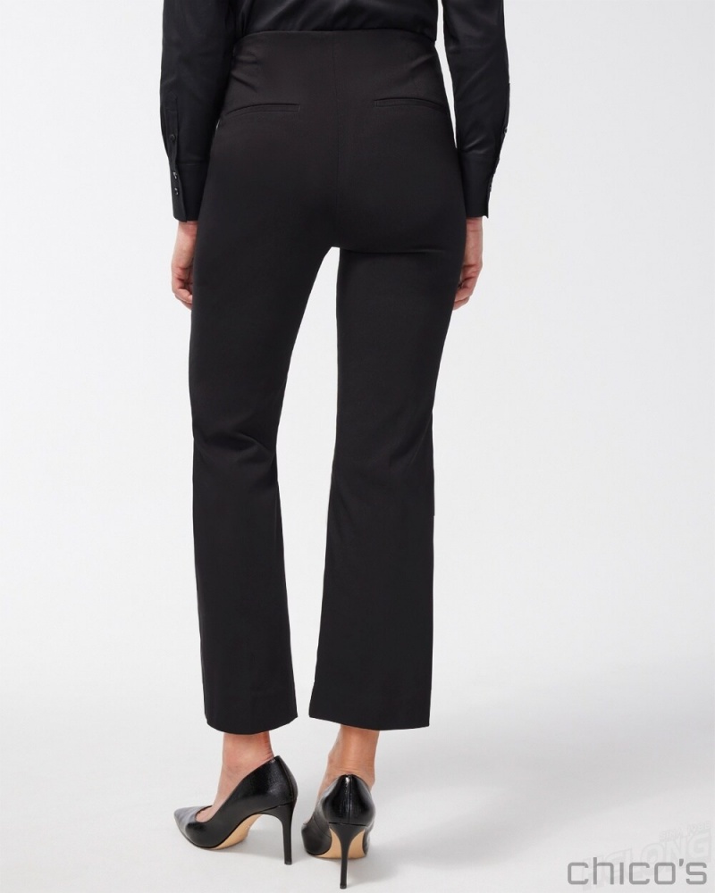 Chico's Juliet Kick Flare Pants Pants Black | 851-DFWXZA