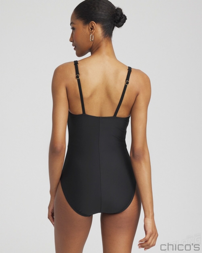 Chico's Magicsuit Obi One Saki One Piece Swim Black | 295-LHFKBM