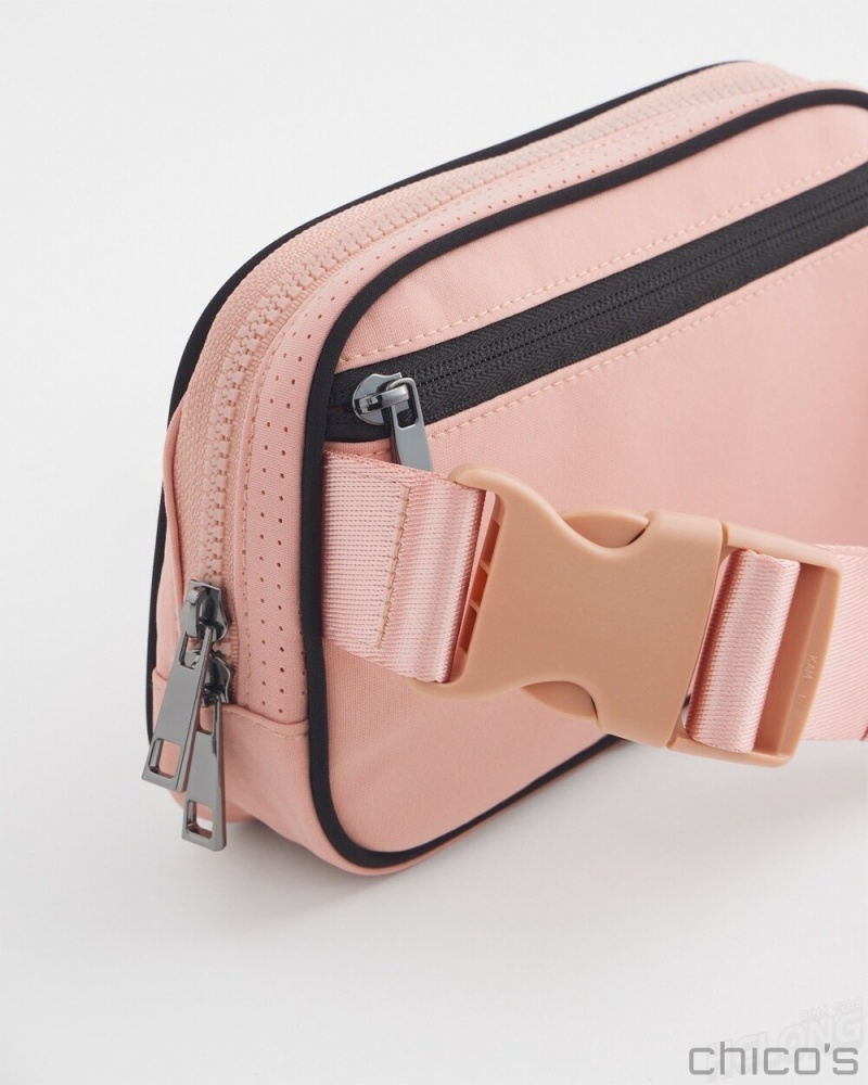 Chico's Neema Belt Bag Bags French Blush | 482-DBVUNW