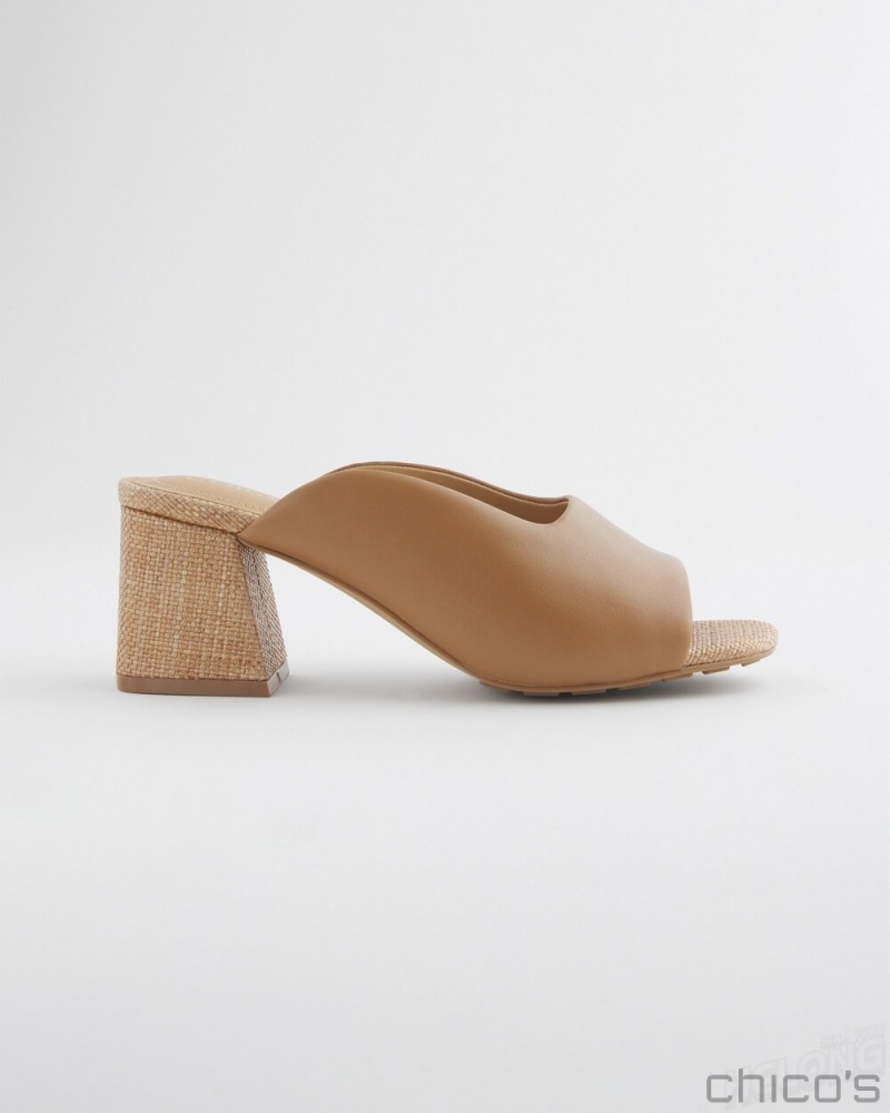 Chico's Neutral Modern Heels Shoes Tan | 892-GRDWQZ