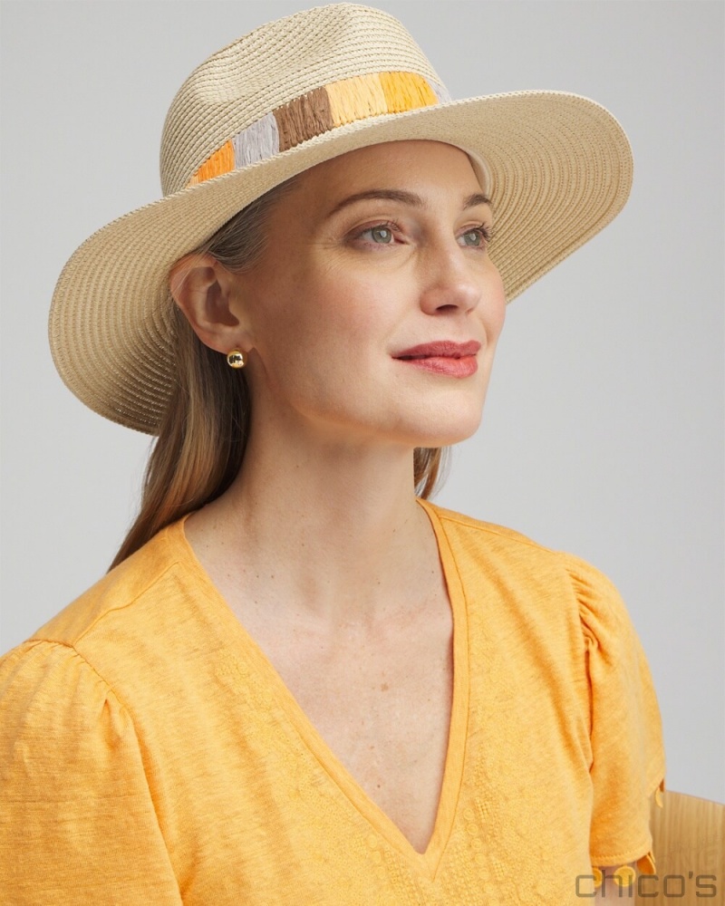 Chico's Sun Hat Hats Natural | 649-IHCFMS