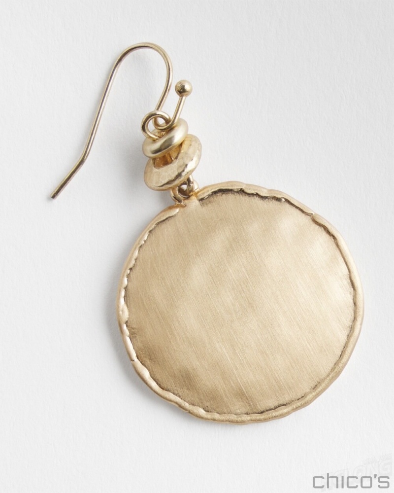 Chico's Tayla Drop Earrings Earrings Gold | 526-WOEJCL