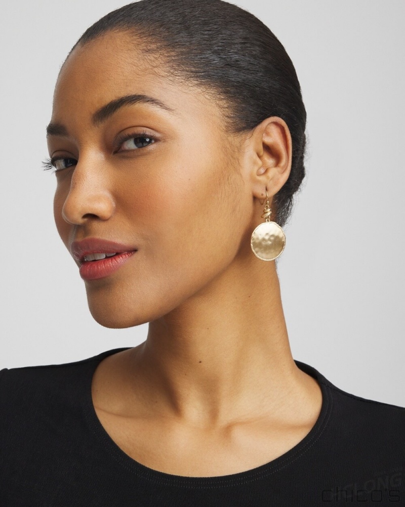 Chico's Tayla Drop Earrings Earrings Gold | 526-WOEJCL